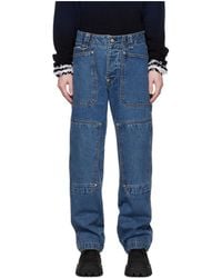 Eytys - Patch-Design Straight-Leg Jeans - Lyst