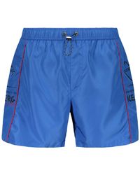 Iceberg - Logo Trim Swim Shorts - Lyst