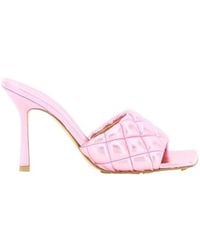 Bottega Veneta - Quilted Square Toe Sandals - Lyst