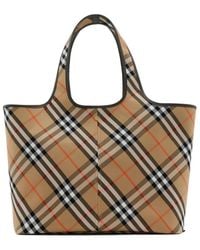 Burberry - Medium Vintage Check Top Handle Bag - Lyst
