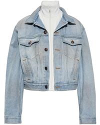 Balenciaga - Layered Denim Jacket - Lyst
