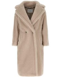 Max Mara - Tedgirl Button-Up Long Coat - Lyst