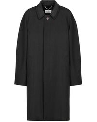 Maison Margiela - Four-Stitch Detailed Long Coat - Lyst