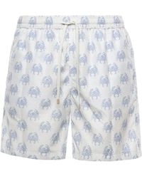 Eleventy - Crab-Print Swim Shorts - Lyst