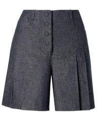 Fendi - Light Chambray Shorts - Lyst