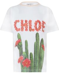 Chloé - Crew Neck Short-Sleeve T-Shirt - Lyst