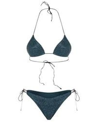 Oséree - Oséree Glitter Detailed Triangle Bikini Set - Lyst