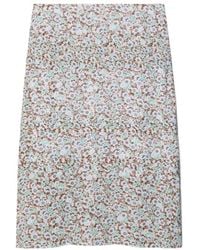 Tory Burch - Floral-Print A-Line Midi Skirt - Lyst