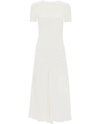 Victoria Beckham - Pleated Dress - Lyst
