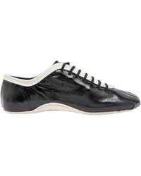 Dries Van Noten - Crinkled Leather Sneakers - Lyst