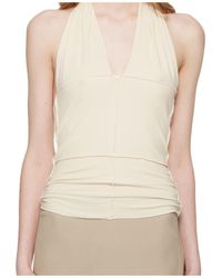 Baserange - Sleeveless Halter Top - Lyst