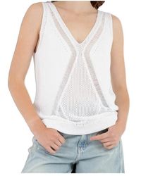 BOSS - Pointelle-Knit Sweater - Lyst