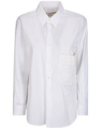 Comme des Garçons - Comme Des Garçons Laced Pocket Blouse - Lyst