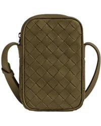 Bottega Veneta - Intrecciato Zipper Mobile Phone Bag - Lyst