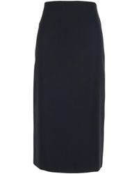 Twinset - Logo Plaque Zipped Skirt - Lyst