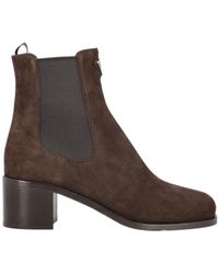Prada - Round-Head Short Boots - Lyst