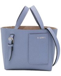 Valextra - Micro Leather Bucket Bag - Lyst