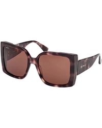 Max Mara - Square-Frame Sunglasses - Lyst
