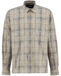 Barbour - Maxwell Checked Patch Long-Sleeved Relaxed Shirt - Lyst