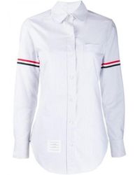 Thom Browne - Rwb-Striped Buttoned Shirt - Lyst