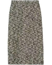 Gucci - Laminated Bouclé Skirt - Lyst