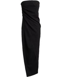 Rick Owens - Solid-Color Flannel Strapless Dress - Lyst