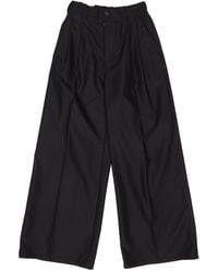 Maison Margiela - Wide-Leg Pleated Trousers - Lyst
