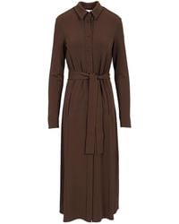 Max Mara - Tortona Button Detailed Belted Shirt Dress - Lyst