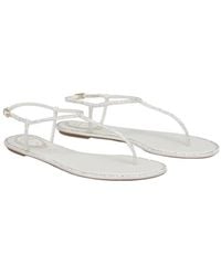 Rene Caovilla - René Caovilla Diana Embellished Thong Sandals - Lyst