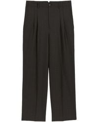 Ami Paris - Ami High-Waisted Carrot-Fit Striped Trousers - Lyst