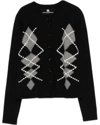 Ermanno Scervino - Argyle-Motif Cardigan - Lyst