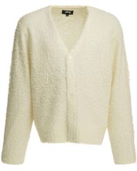 Stussy - Stüssy Textured Buttoned Knitted Sweater - Lyst