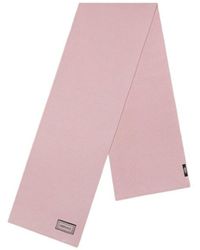 Versace - Logo Patch Knitted Scarf - Lyst