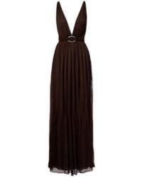 Tory Burch - Belted Jersey Maxi Dress - Lyst