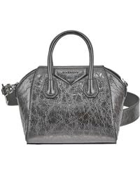 Givenchy - Antigona Logo Embossed Toy Top Handle Bag - Lyst