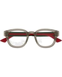 Gucci - Eyewear Square Frame Glasses - Lyst