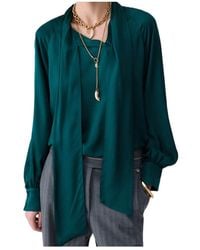 Liu Jo - Pussy-Bow Raglan-Sleeve Blouse - Lyst