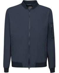 Herno - Logo Printed Zipped Lightweight Jacket - Lyst