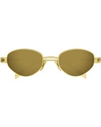 Gucci - Eyewear Oval Frame Sunglasses - Lyst