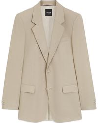 BOSS - Relaxed Single-Breasted Blazer - Lyst