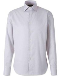 Canali - Micro-Plaid Regular-Fit Shirt - Lyst