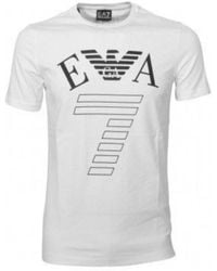 EA7 - Logo Printed T-Shirt - Lyst