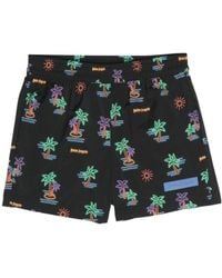 Palm Angels - Neon Palms Swim Shorts - Lyst