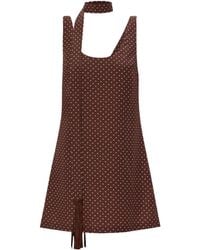 Posse - Evie Polka-Dot Mini Dress - Lyst