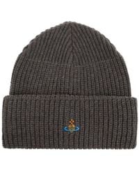 Vivienne Westwood - Logo Embroidered Beanie - Lyst