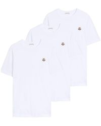 Moncler - Logo Pure Cotton Three-Piece T-Shirt Set - Lyst