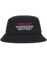 Burberry - Location-Print Cotton Bucket Hat - Lyst