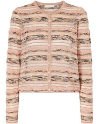 Ulla Johnson - Striped Pointelle-Knit Cardigan - Lyst