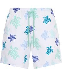 Vilebrequin - Moorea Turtle-Print Swim Shorts - Lyst