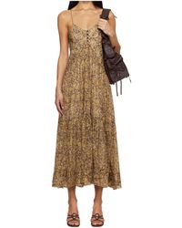 Isabel Marant - Isabel Marant Étoile Sabba V-Neck Dress - Lyst